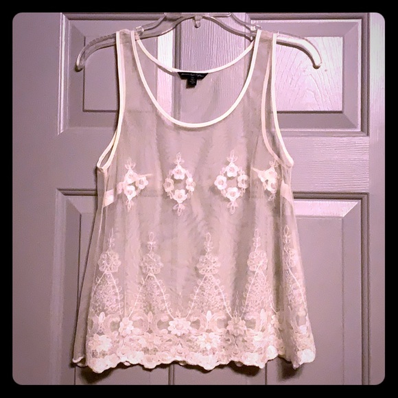 American Eagle Outfitters Tops - Sheer Lace Top American Eagle Outfitters Tops - Sheer Lace Top